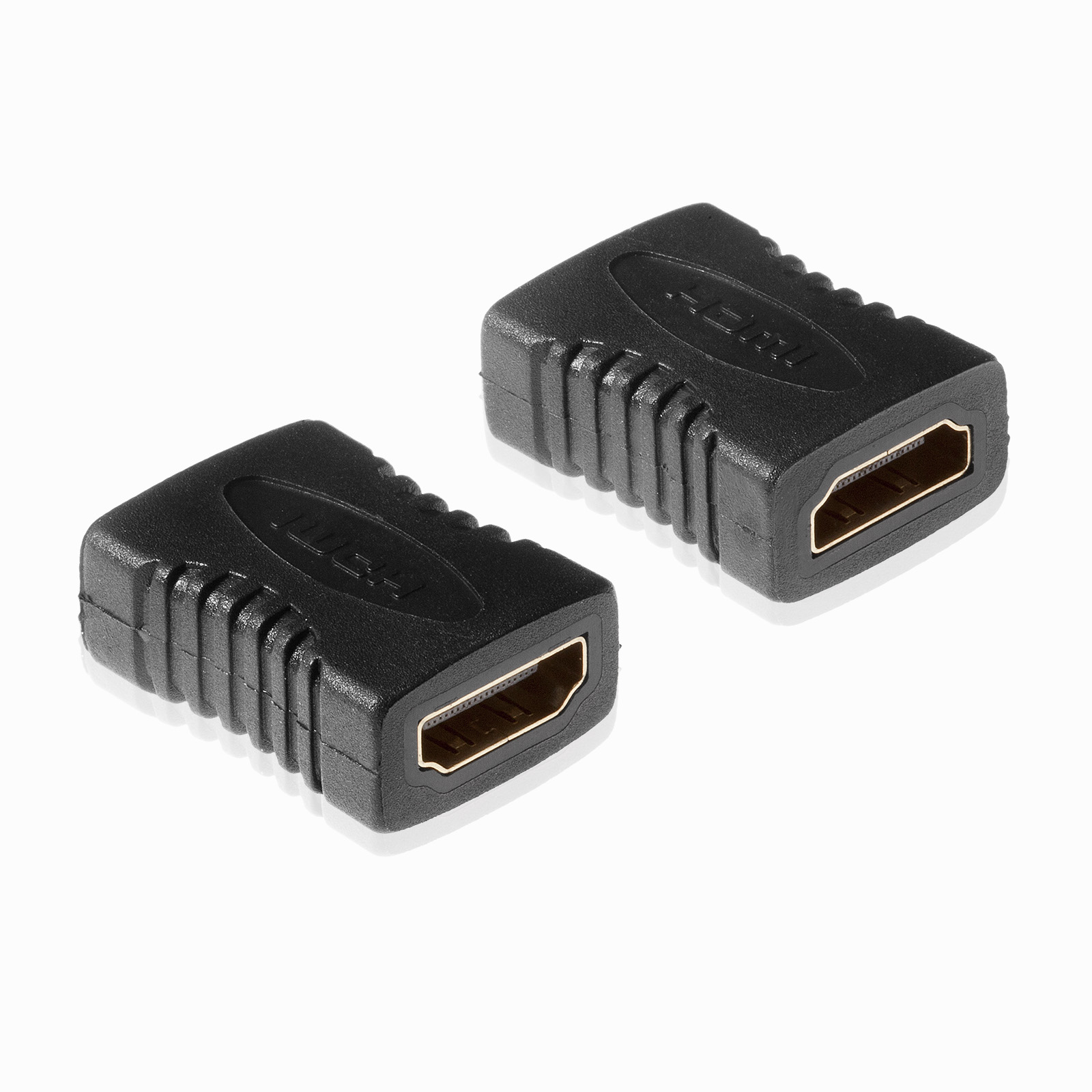 HDMI Kupplung Buchse auf Buchse, vergoldete Kontakte, schwarz