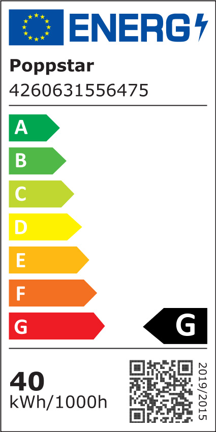 4x Backofenlampe G9 40 Watt bis 300 °C (2400K warmweiß)