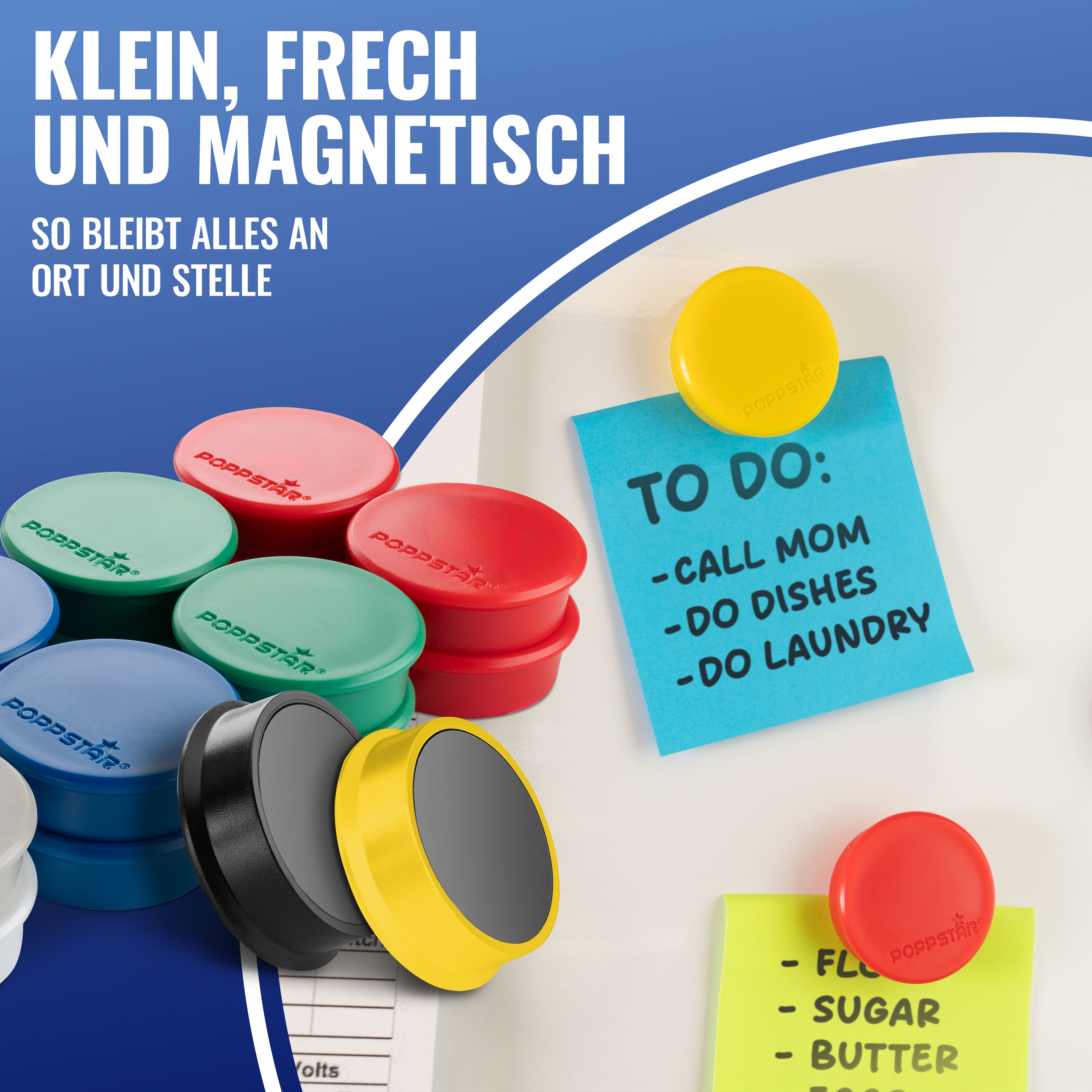Whiteboard Magnete bunt (38x11,5 mm, bis 2,5), 20 Stück