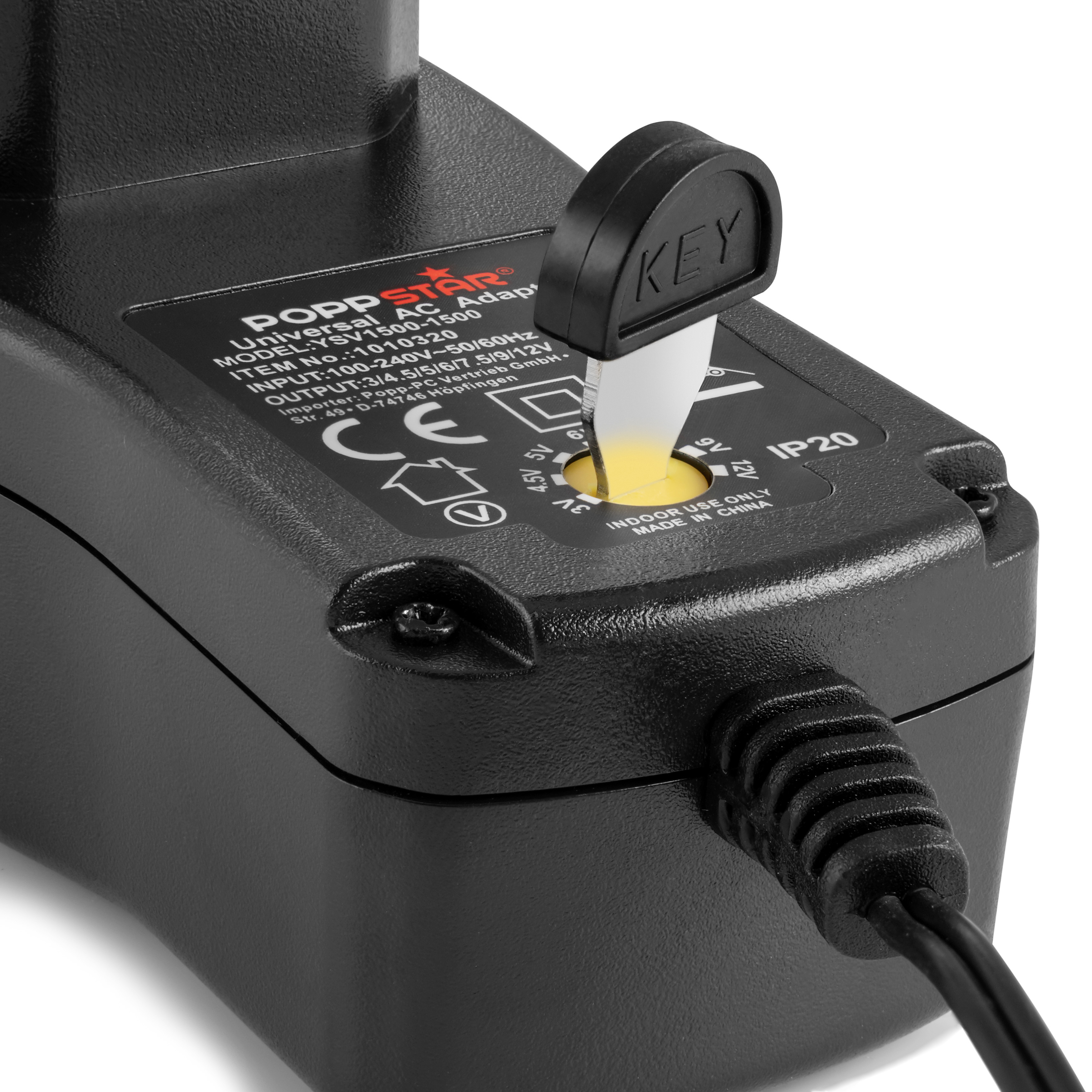 Universal Netzteil (3V - 12V DC einstellbar, 1,5A, 8 Stecker