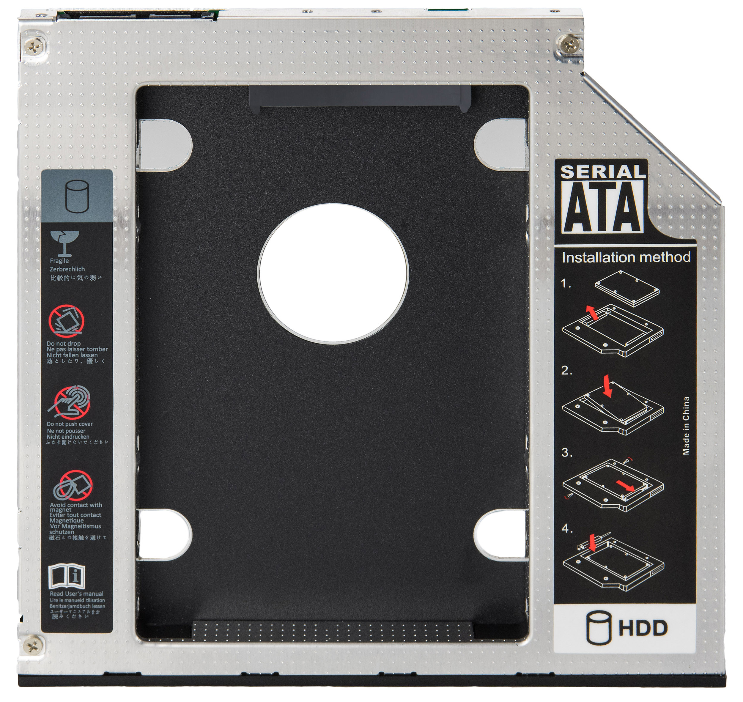 Festplattenrahmen 2,5" SSD HDD für 12,7 mm Laufwerks-Schacht