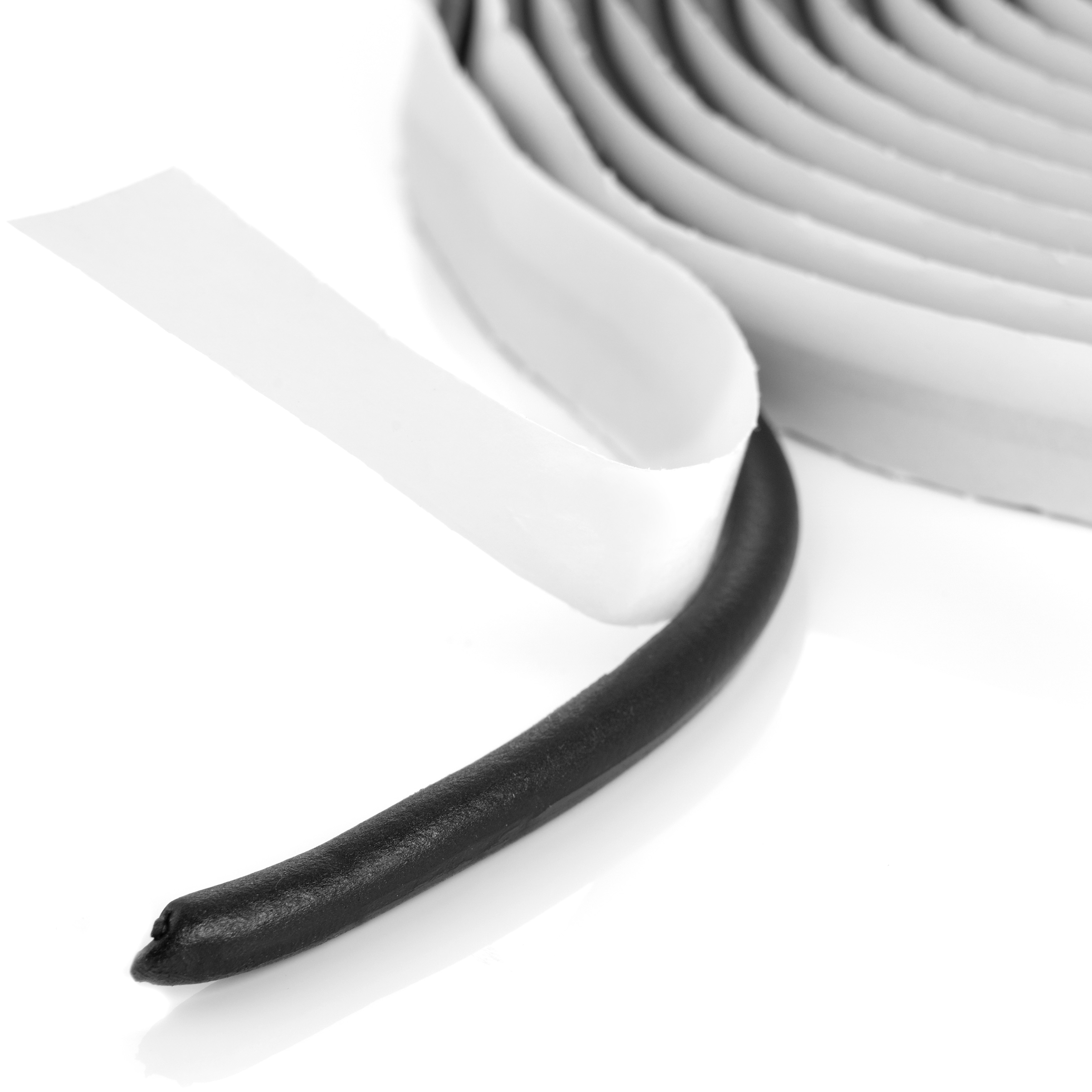 Poppstar Butylrundschnur Klebeband (5m x 6mm) Dichtband, schwarz, selbstklebend