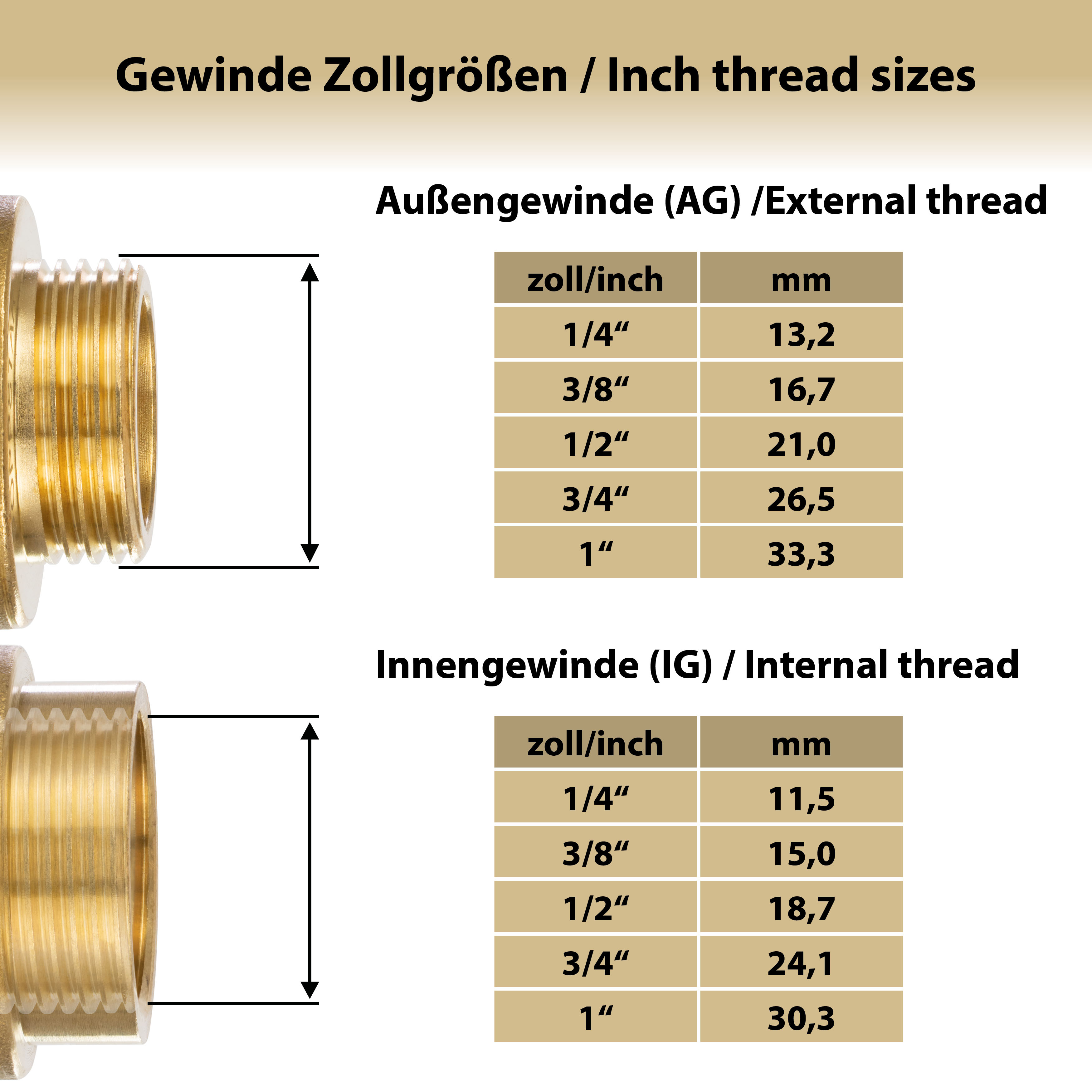 Wasserhahn-Adapter für Schlauch (1/2" AG auf Steckkupplung)