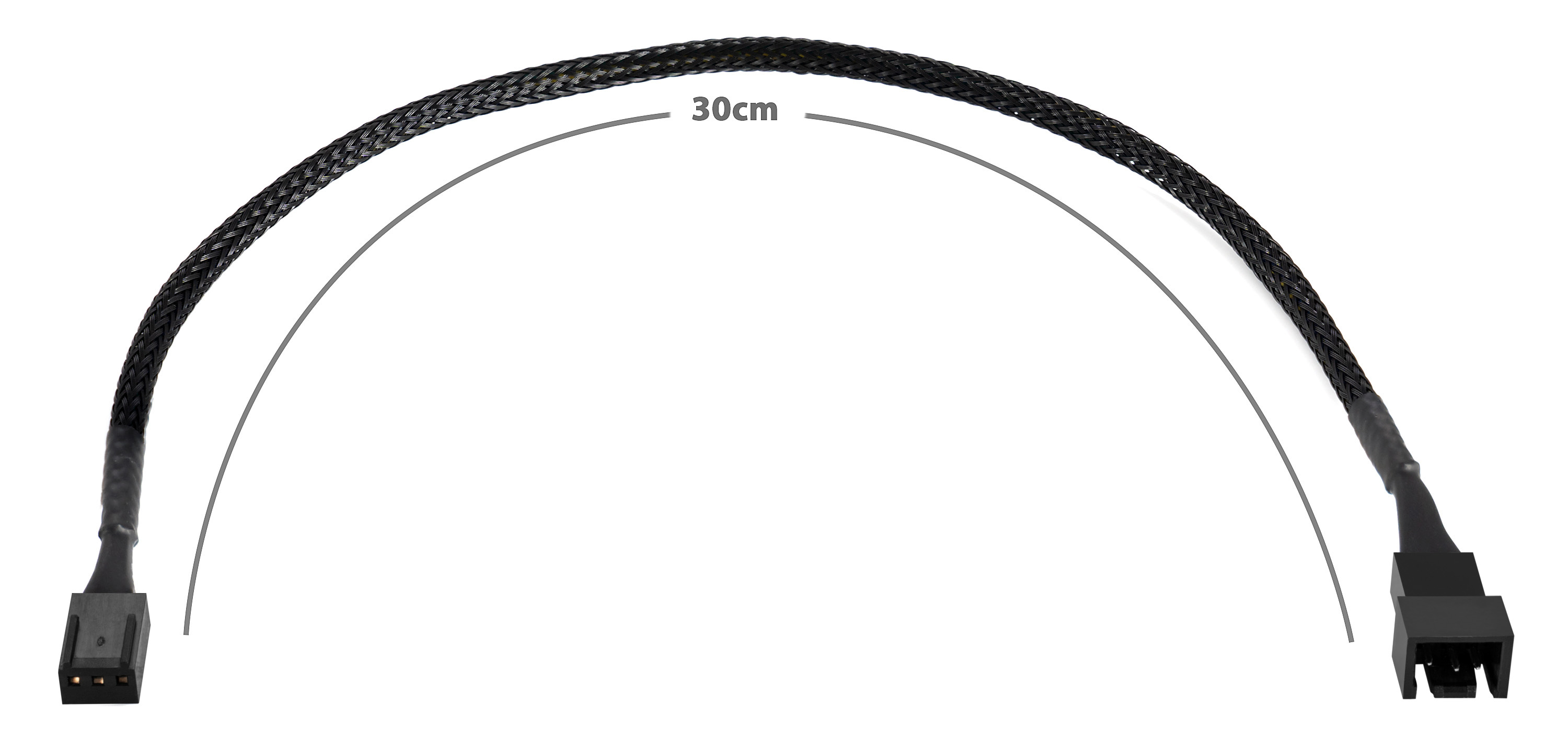 Lüfterkabel Splitter (Molex auf 3pin Stecker) + Verlängerung