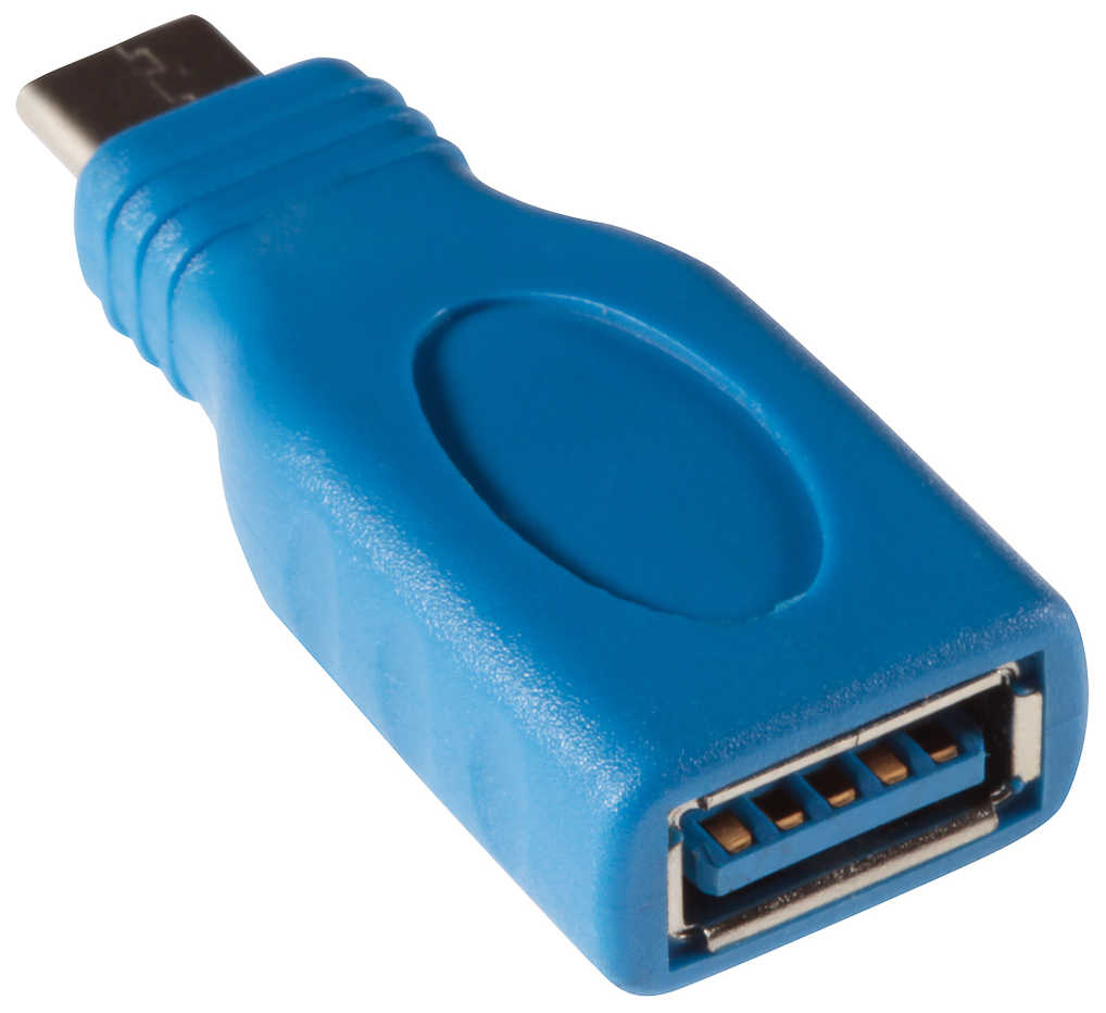 USB-Adapter Typ C 3.1 Gen1 auf Typ A 3.0, Farbe blau