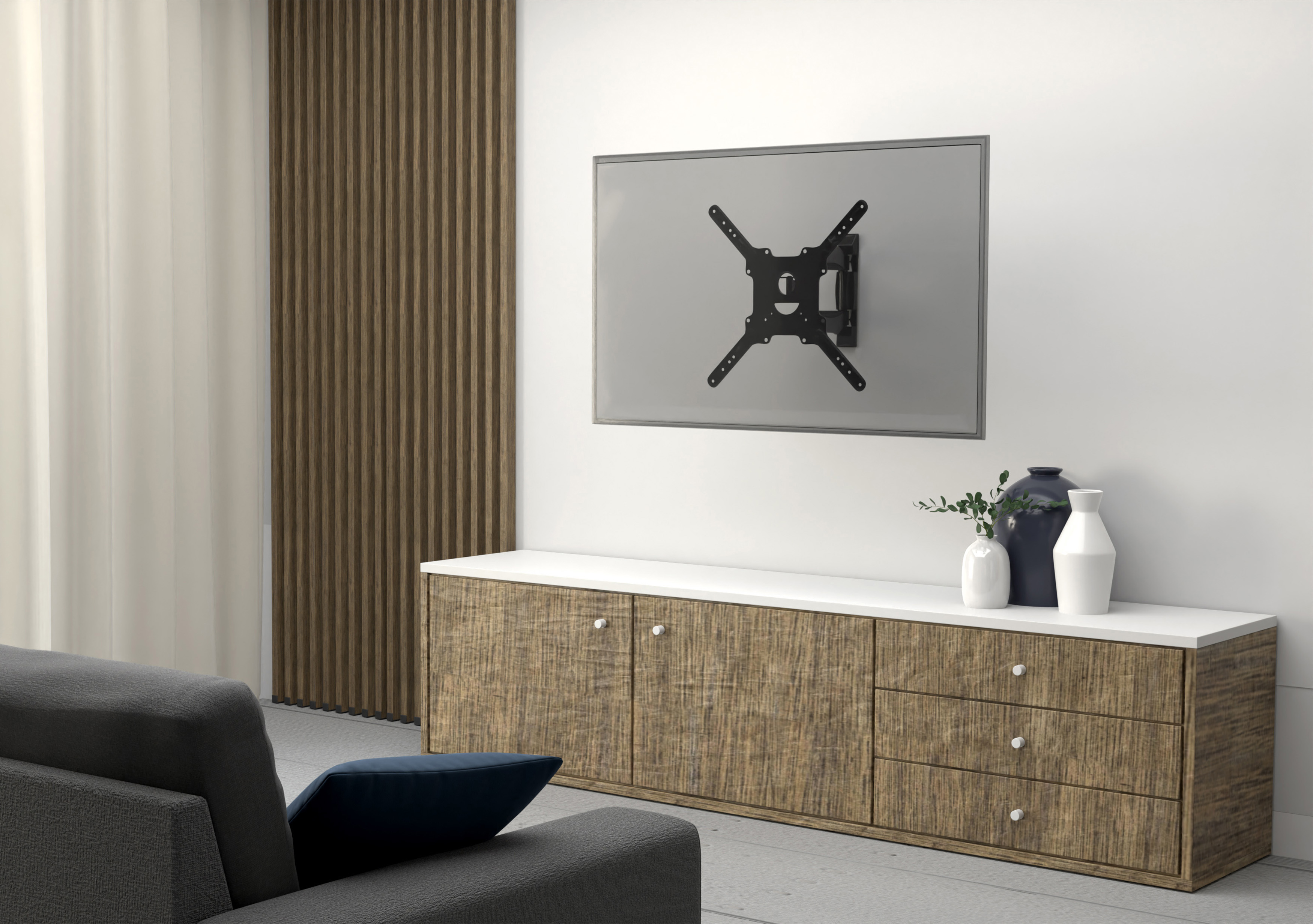 TV Wandhalterung schwenkbar für 32" - 55" Monitore bis 32kg