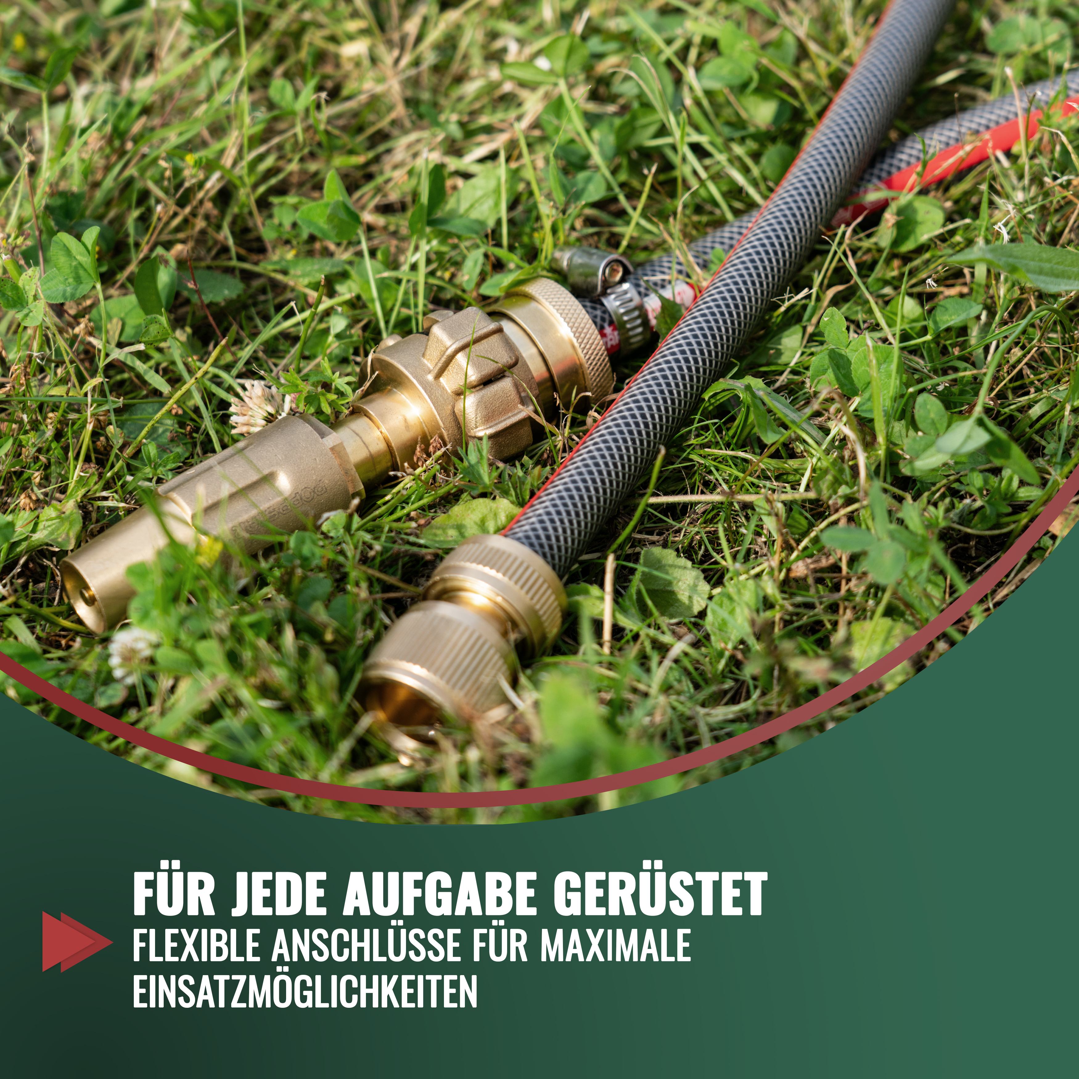 PVC Gartenschlauch 25m, 19mm/23mm (3/4 Zoll), 3-lagig, 7 bar