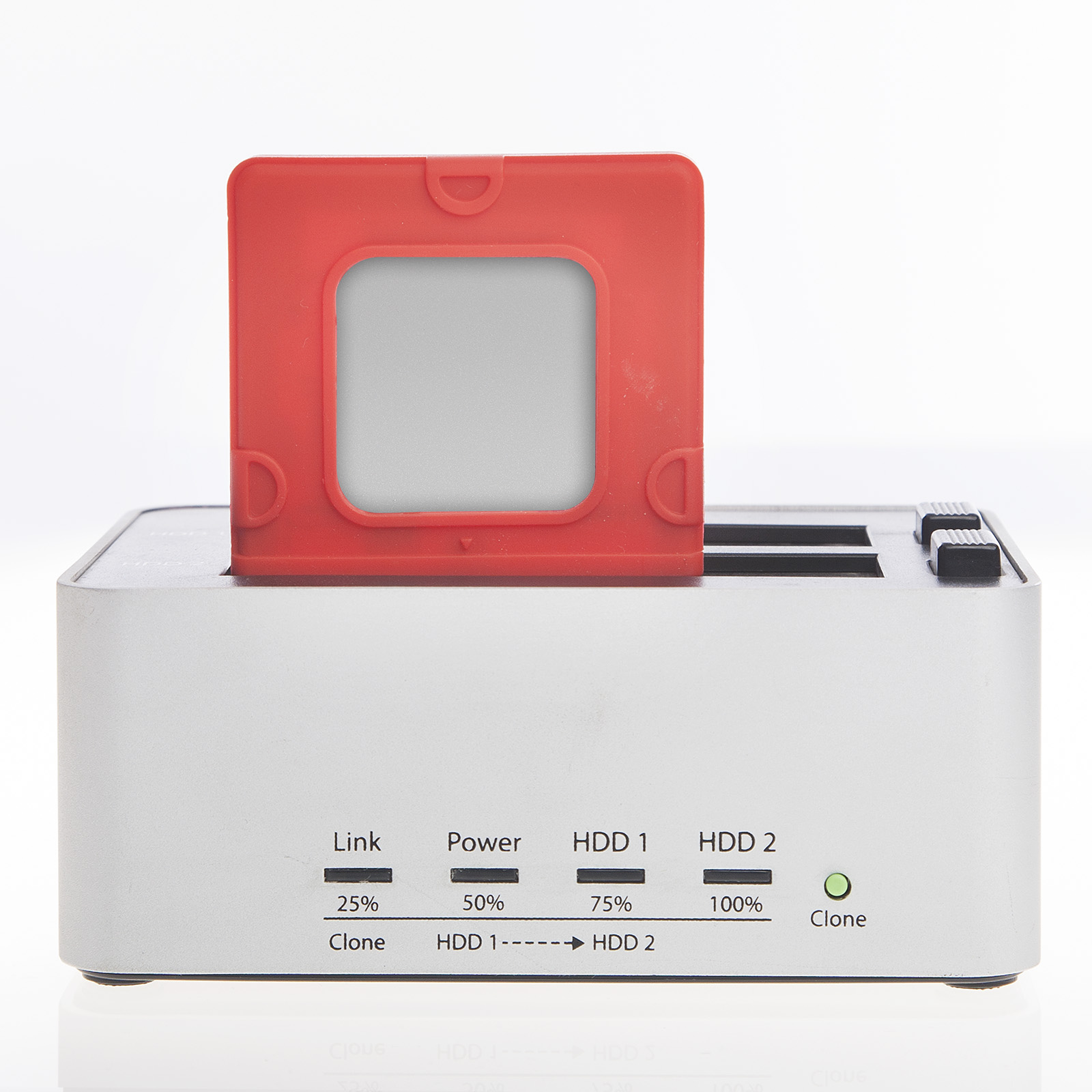 Poppstar 1x Silikon Festplatten-Schutzhülle, Schutzgehäuse für 2,5 Zoll HDD SSD