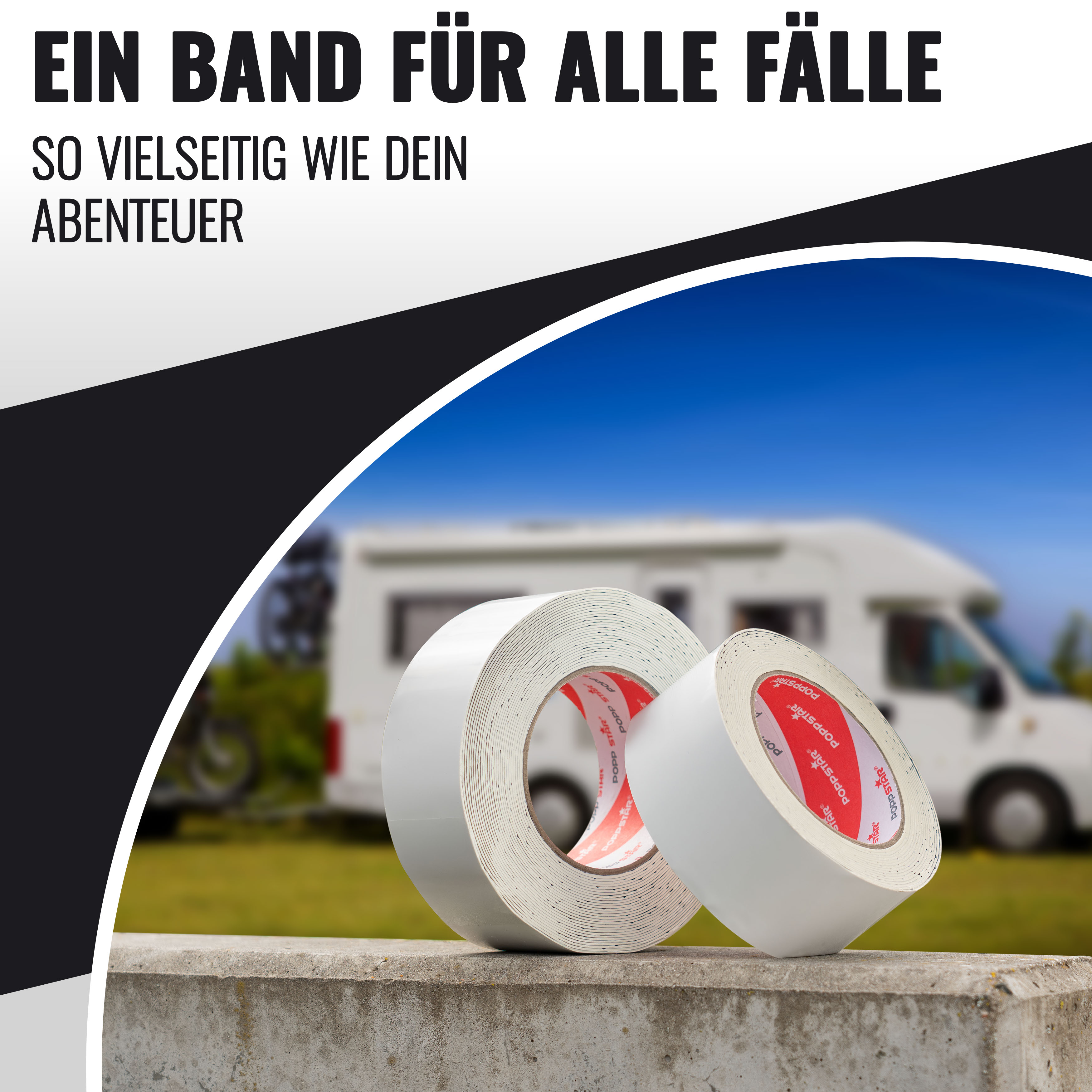 Wohnwagen Dichtband (5m x 5cm) Butylkautschuk, selbstklebend