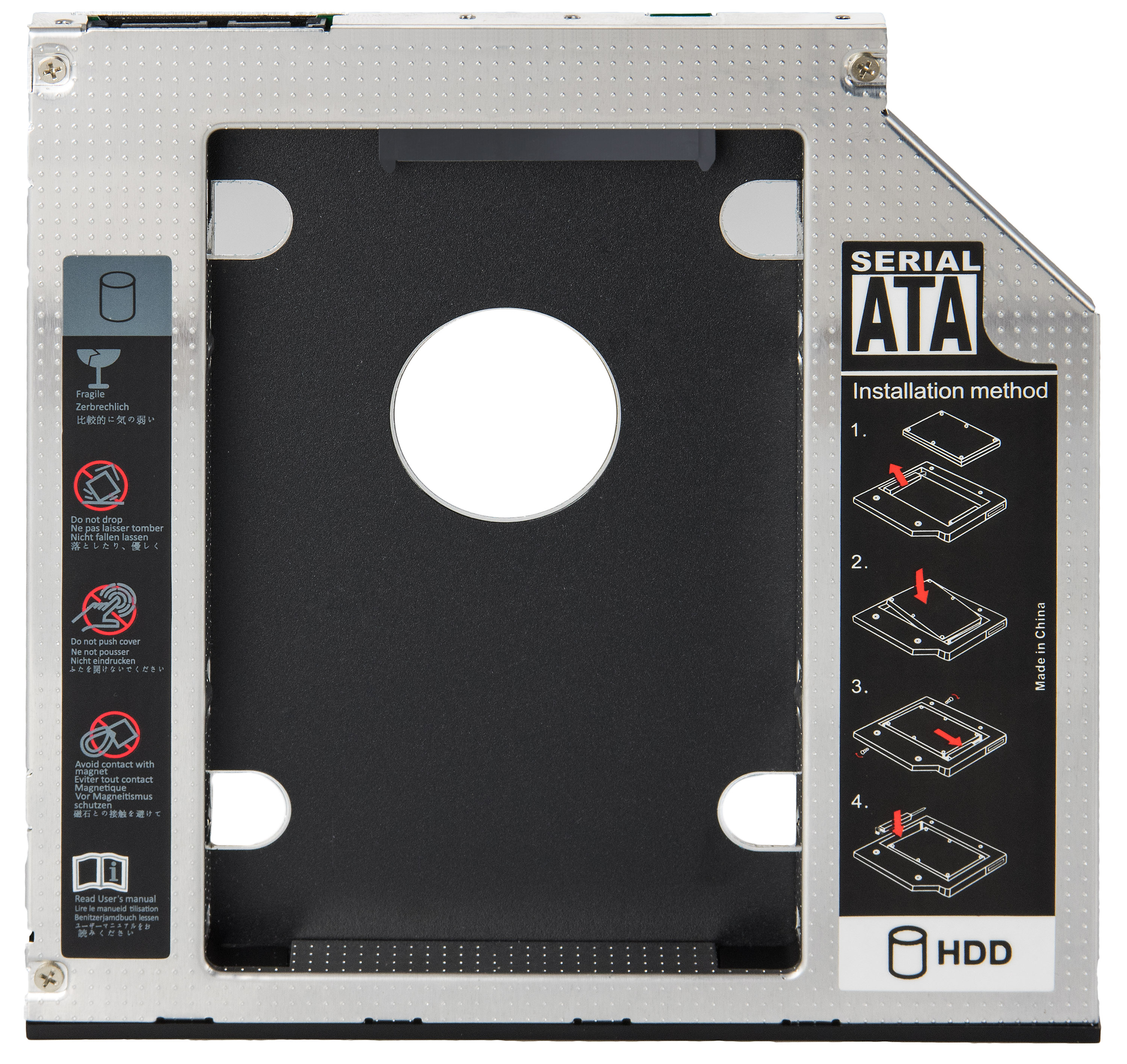 Festplattenrahmen 2,5" SSD HDD für 9,5 mm Laufwerks-Schacht
