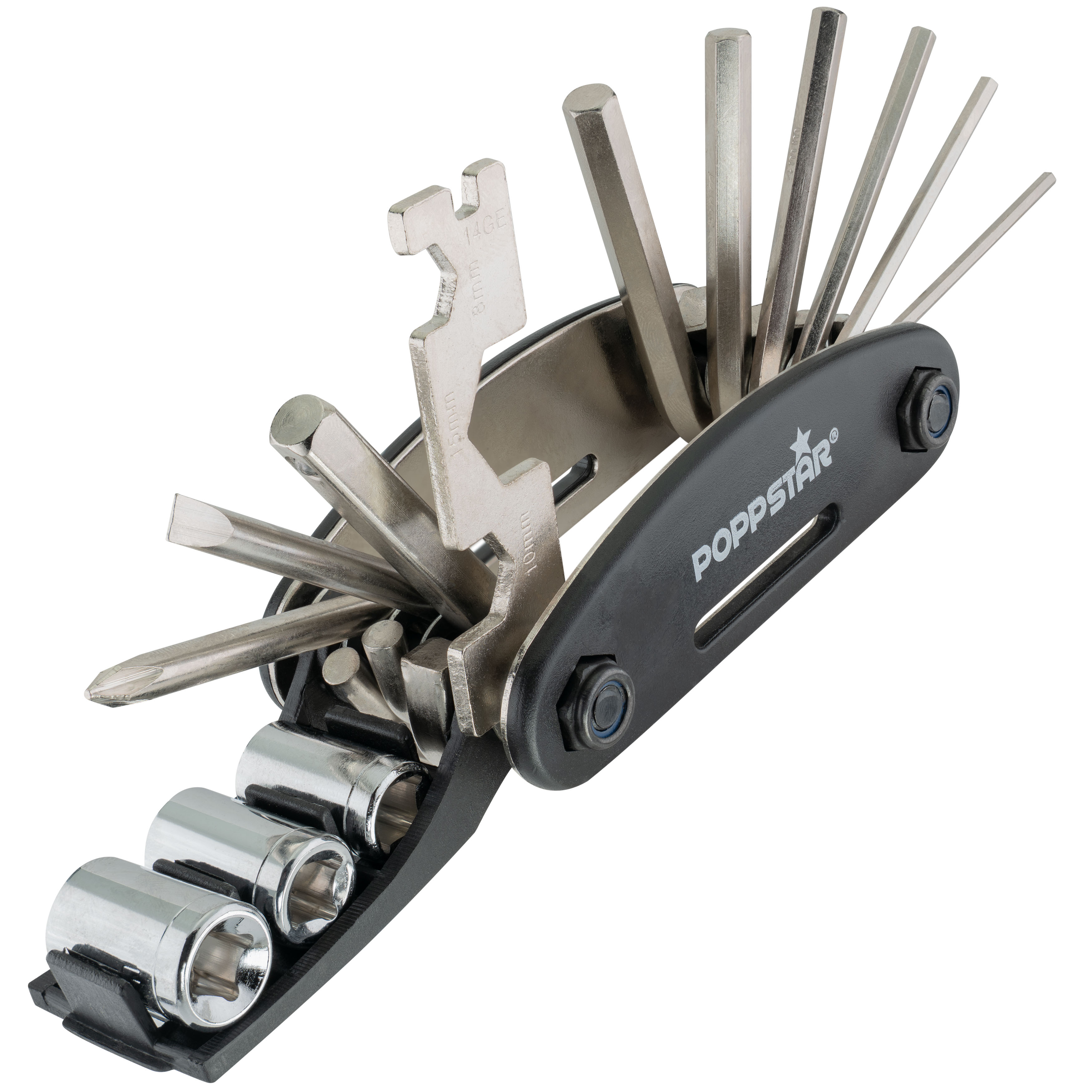 Fahrrad Multitool faltbar 16-in-1 Cr-V-Stahl