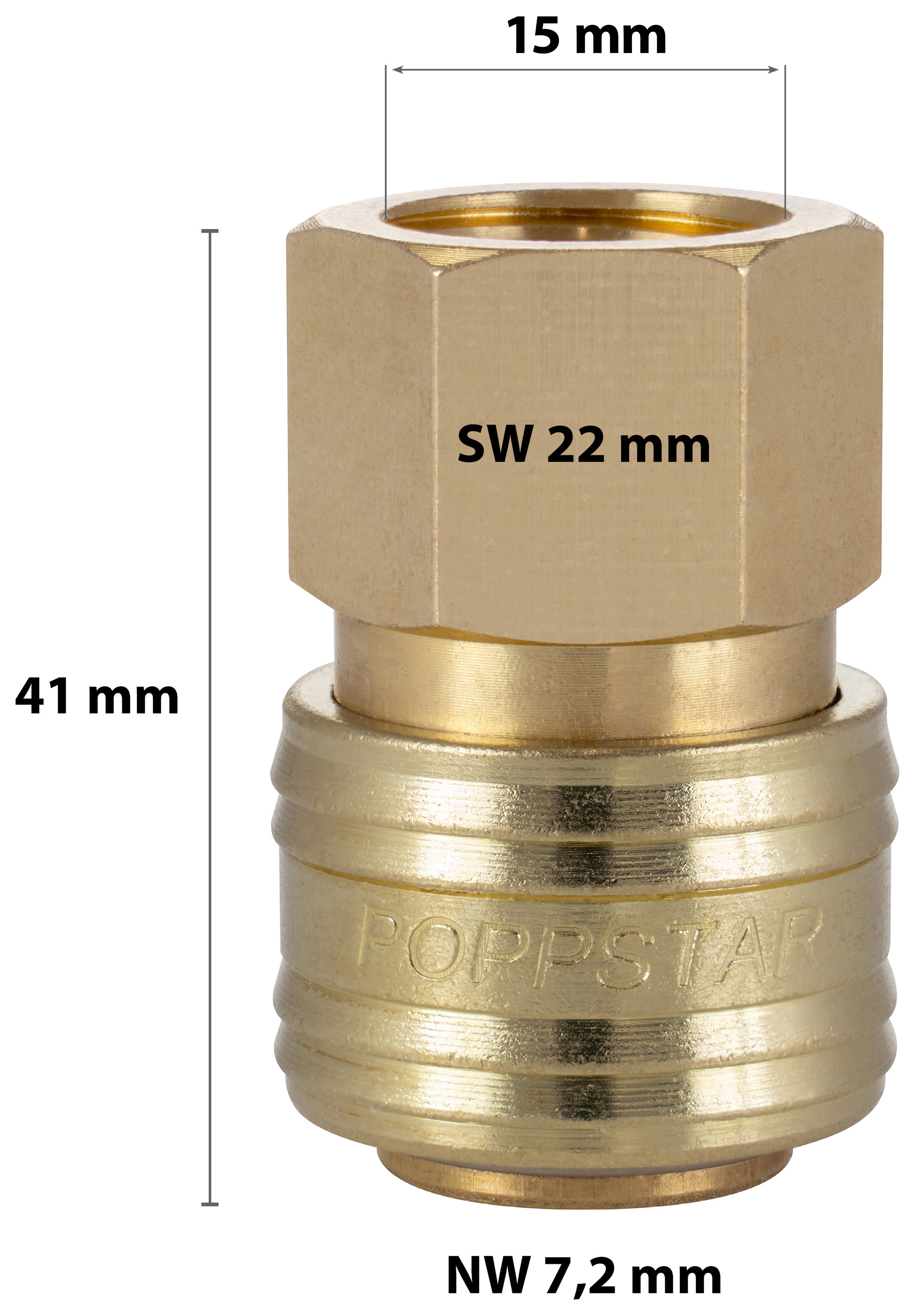 2 Druckluftkupplungen NW 7,2 mit 3/8" Innengewinde