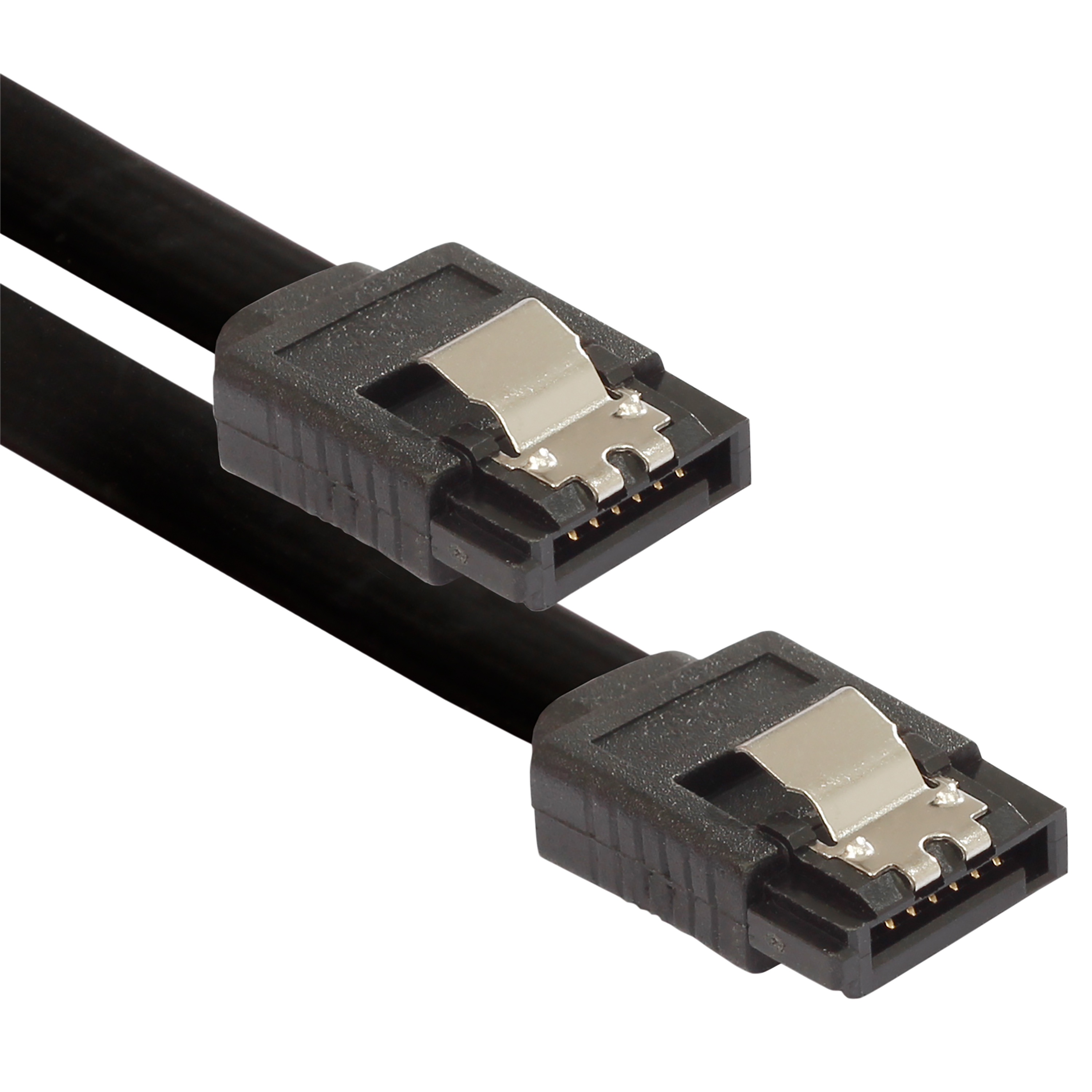 Sata 3 Kabel 0,5m, SSD / HDD gerader Stecker, 3 Stück, schwarz