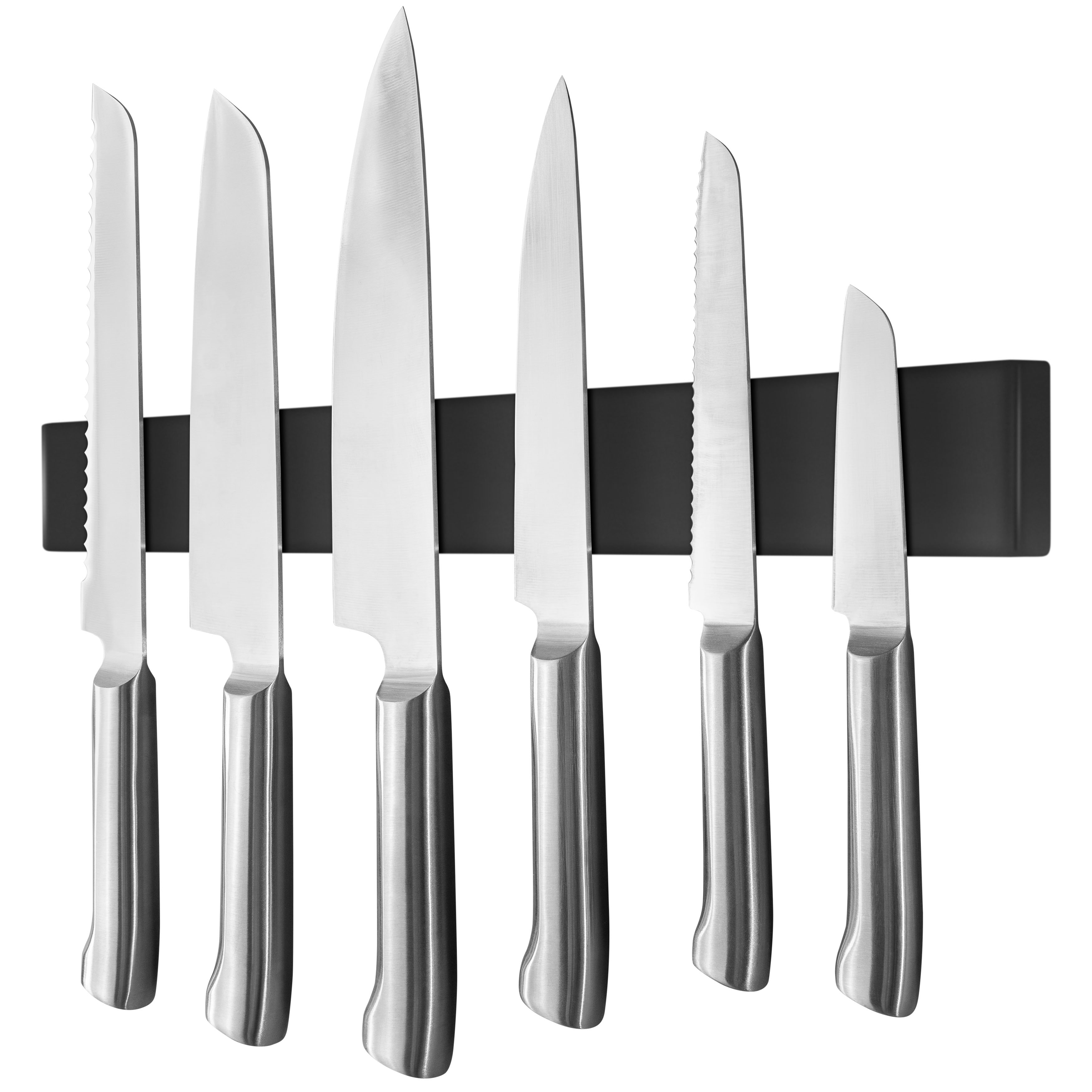Edelstahl Messermagnetleiste 40cm, starker Magnet, selbstklebend