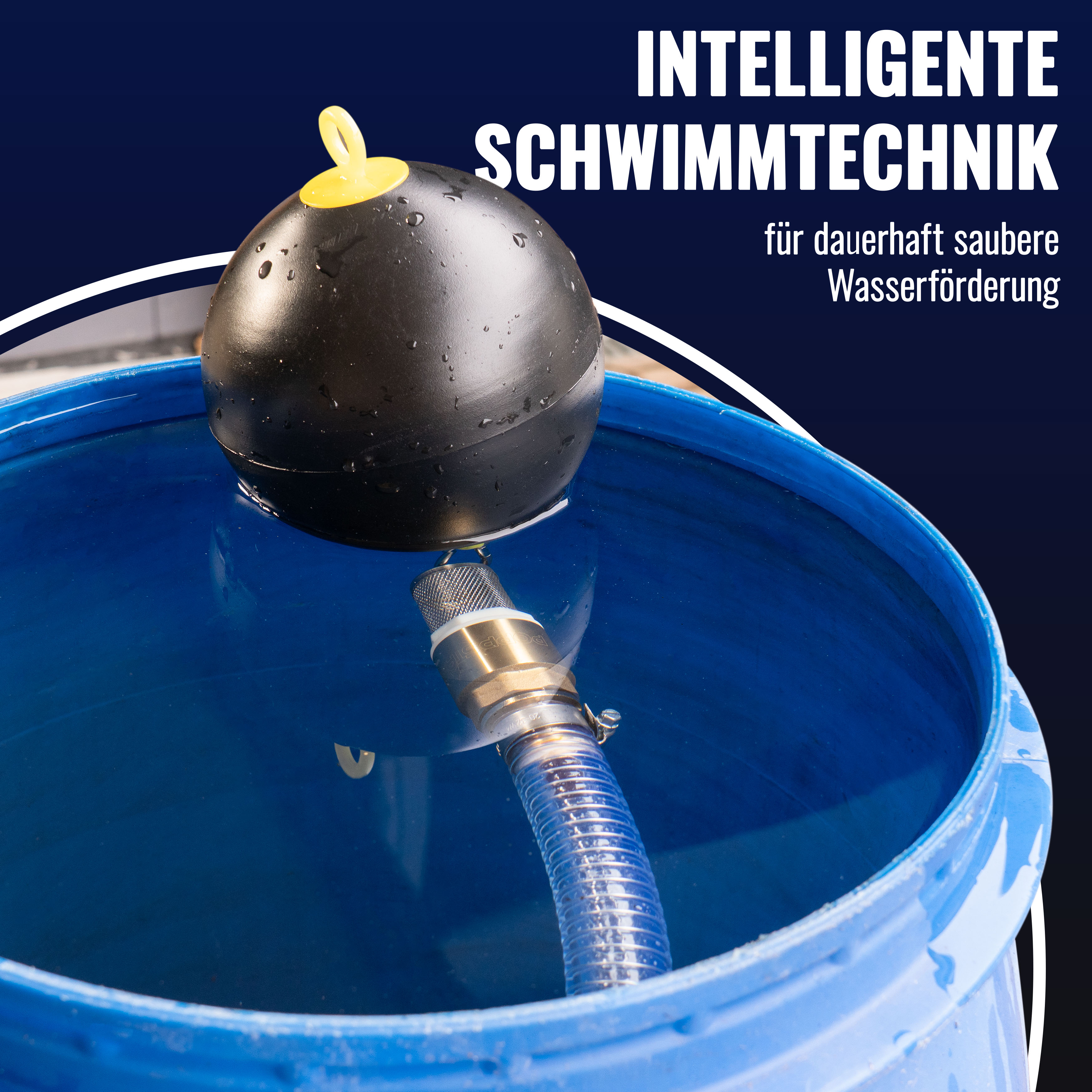 Poppstar Schwimmkugel 6", Karabiner 5 x 50 mm