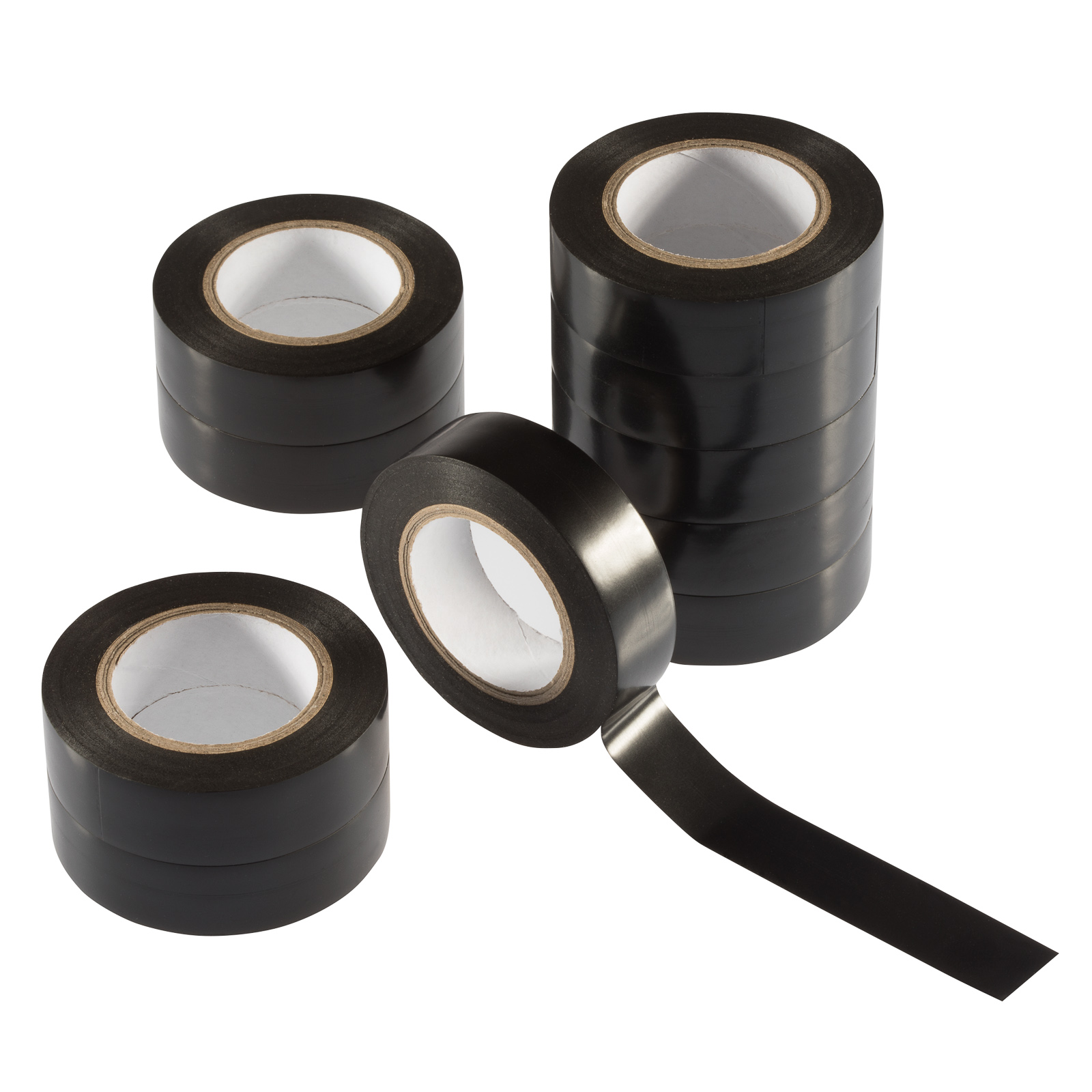 Isolierbänder schwarz 10m x 18mm, 10 Stück