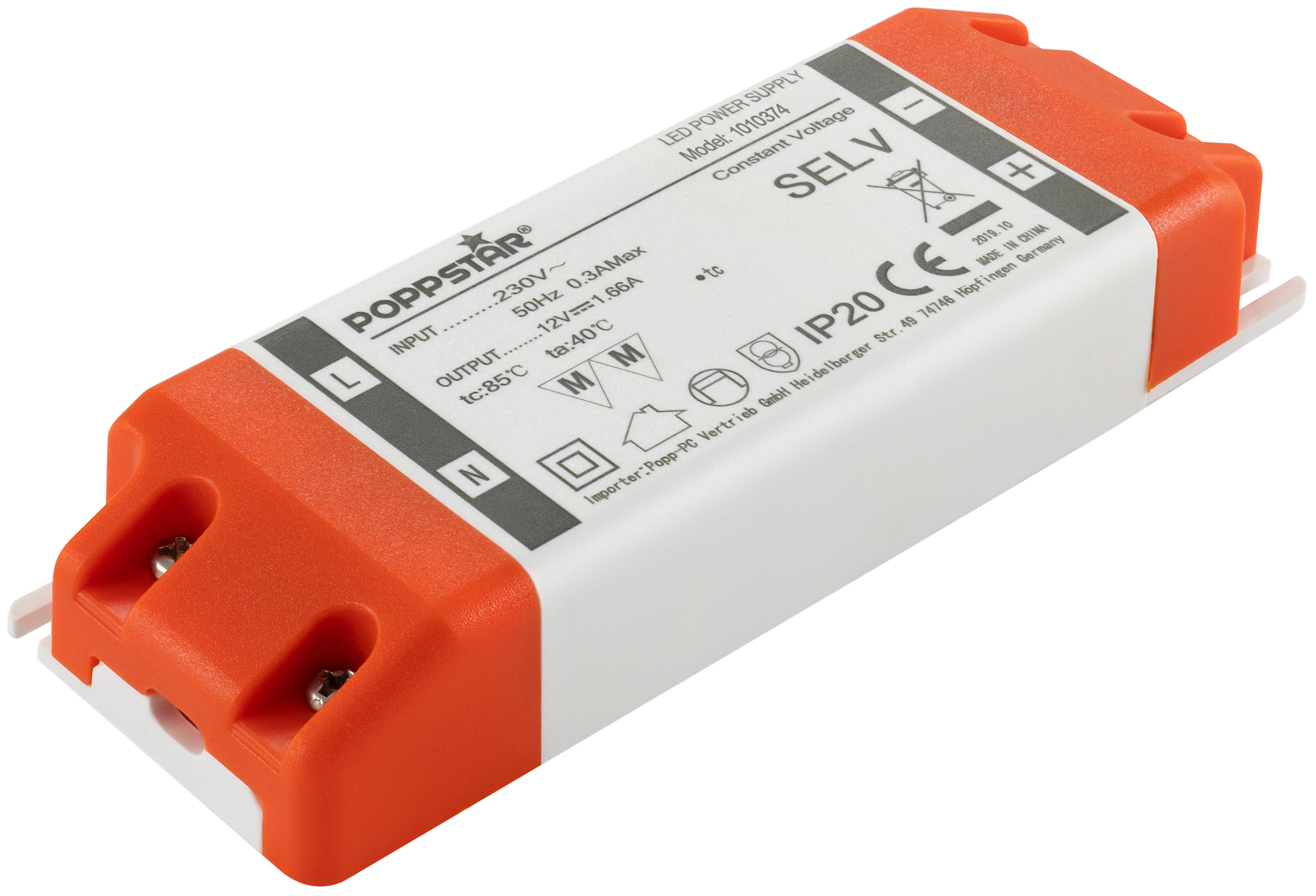 Trafo Led LED Trafo 12V DC 1,66A 20W für LED Licht / LED Lampe