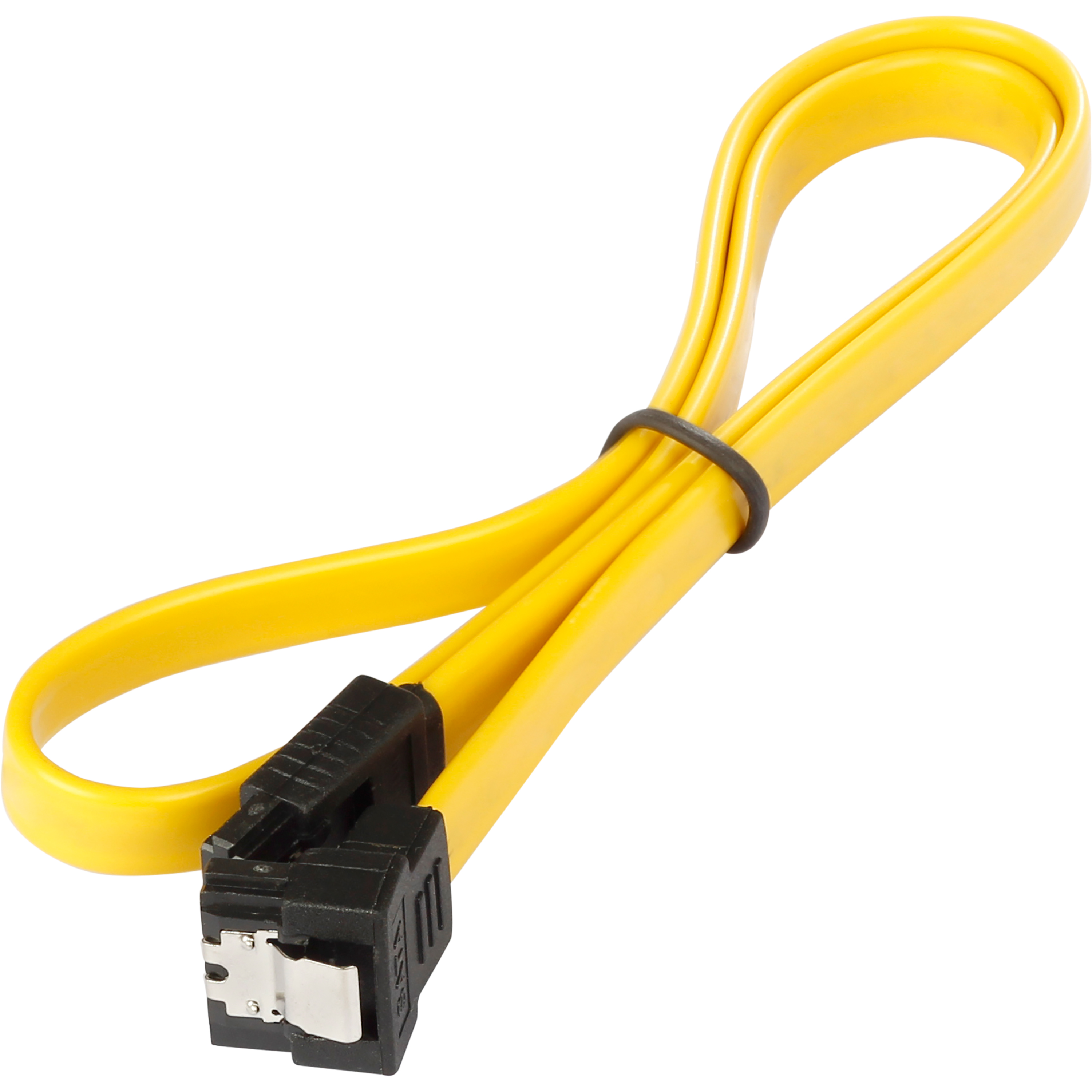 Sata 3 Kabel 0,5 m für SSD/HDD, Stecker gerade/gewinkelt, gelb