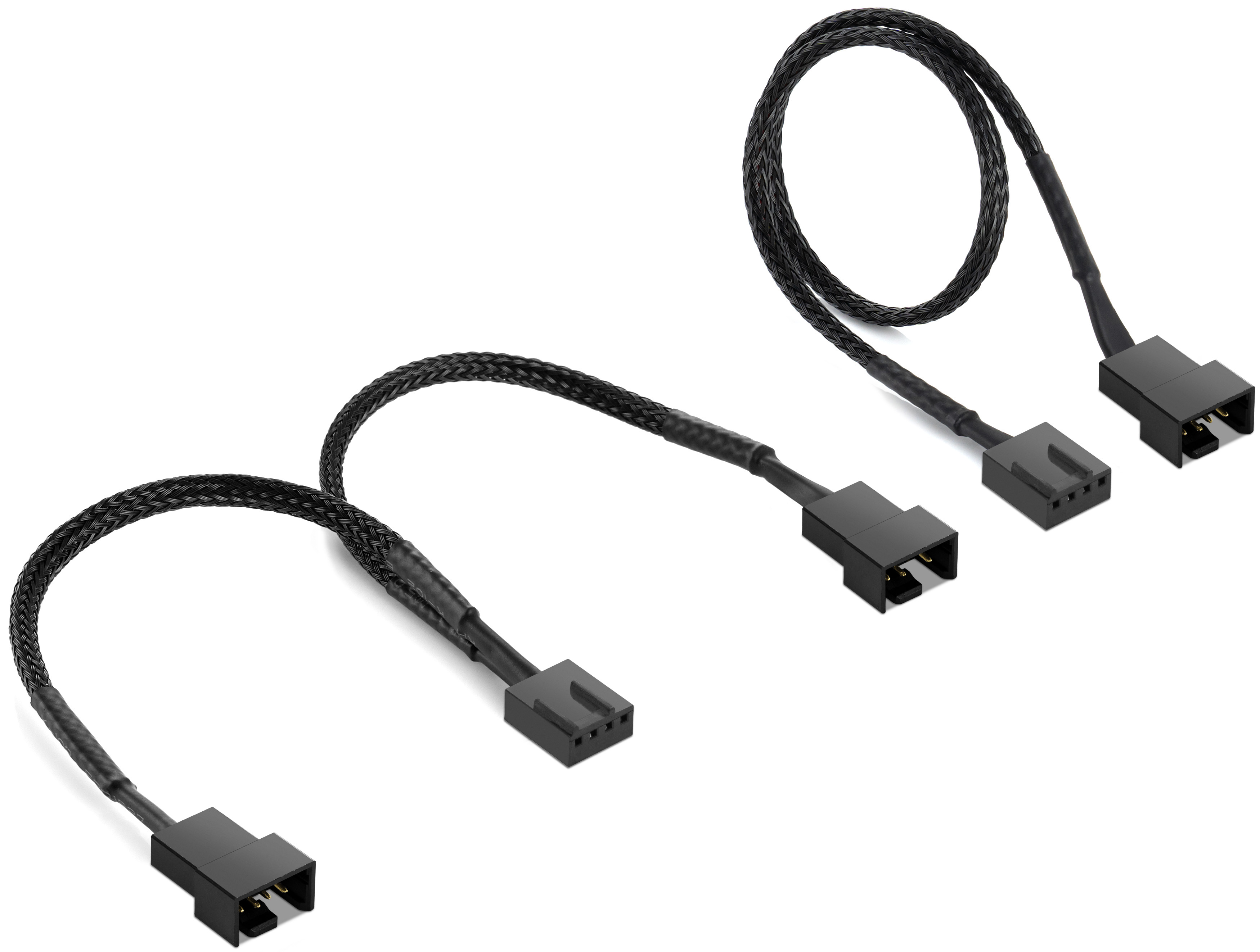 4-Pin Molex auf 4-Pin Buchse + 3-Pin Stecker (Lüfter) | Computer 4-Pin Molex auf 4-Pin Buchse + 3-Pin Stecker (Lüfter) | Computer