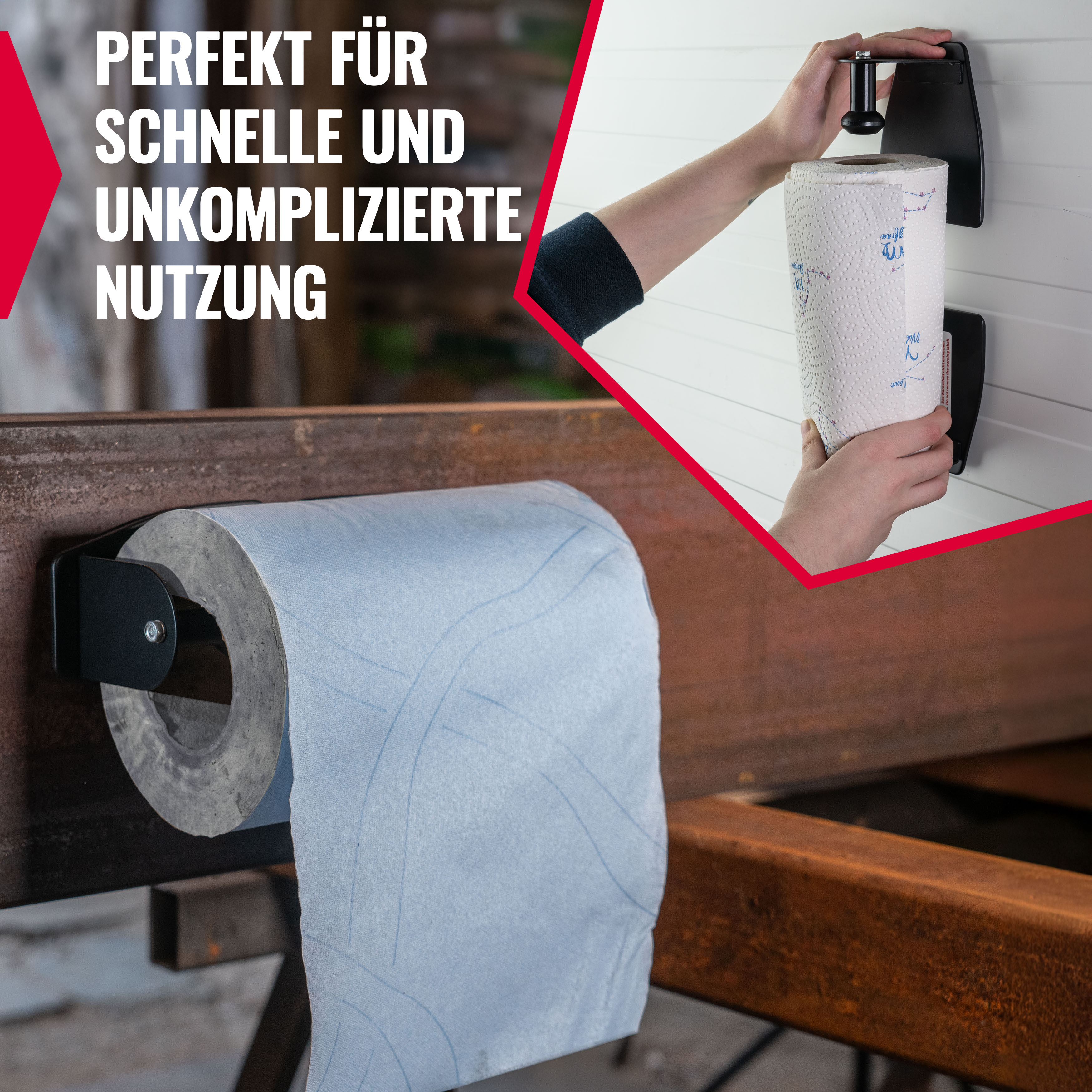 Werkzeug-Ablage Set mit Kastenablage und Becherhaltern