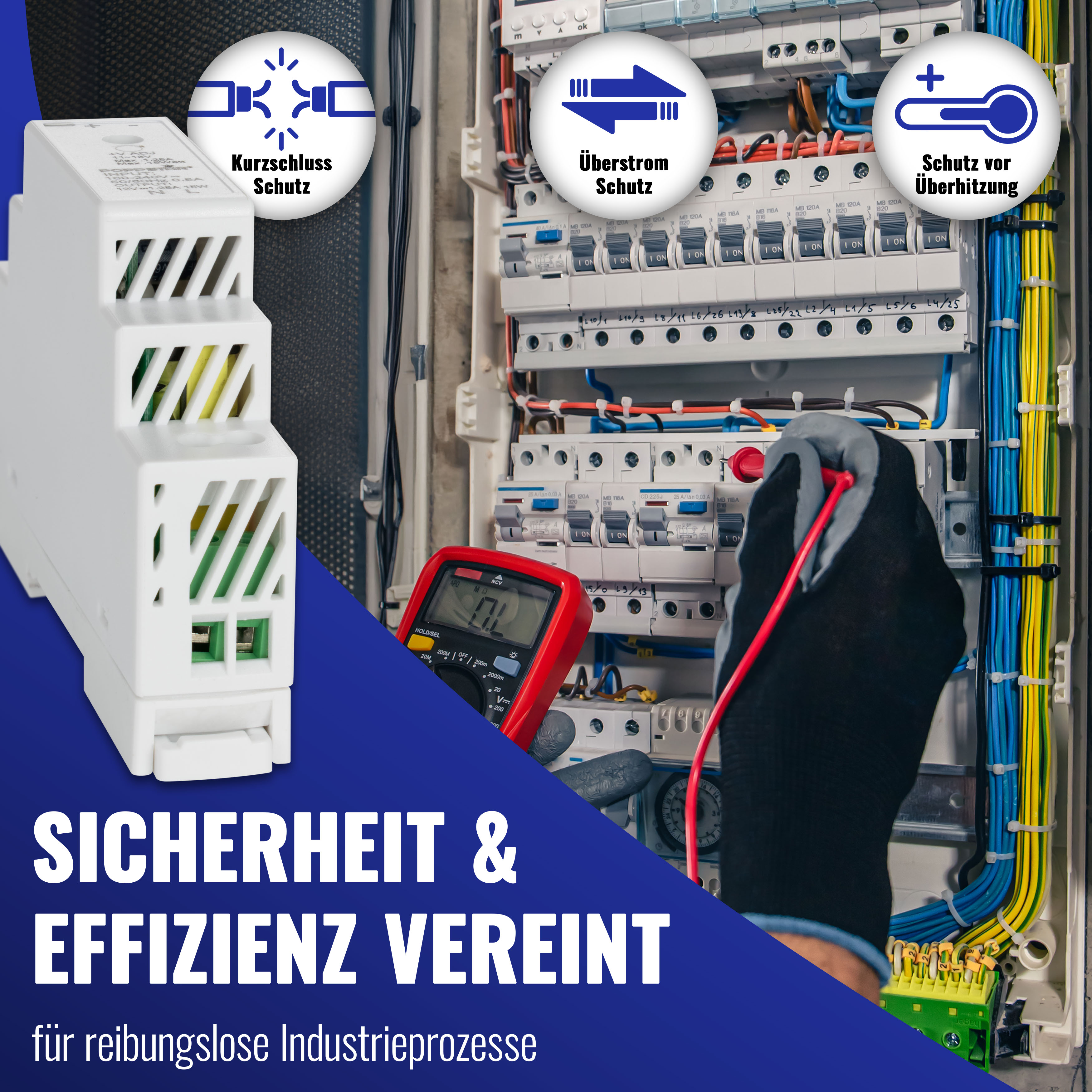 Netzteil für Hutschiene 5V DC 2A 10W (Input 100-240V AC)