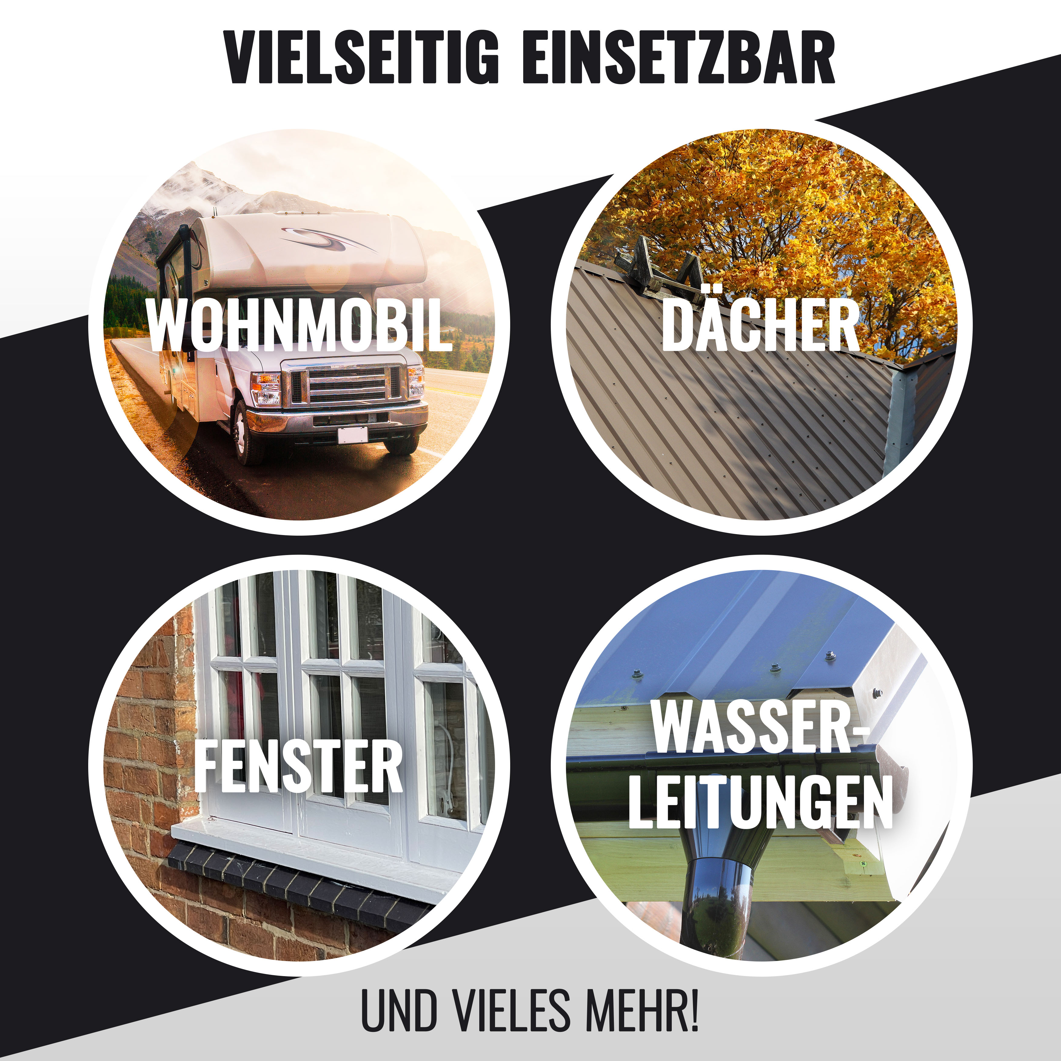 Wohnwagen Dichtband (5m x 5cm) Butylkautschuk, selbstklebend