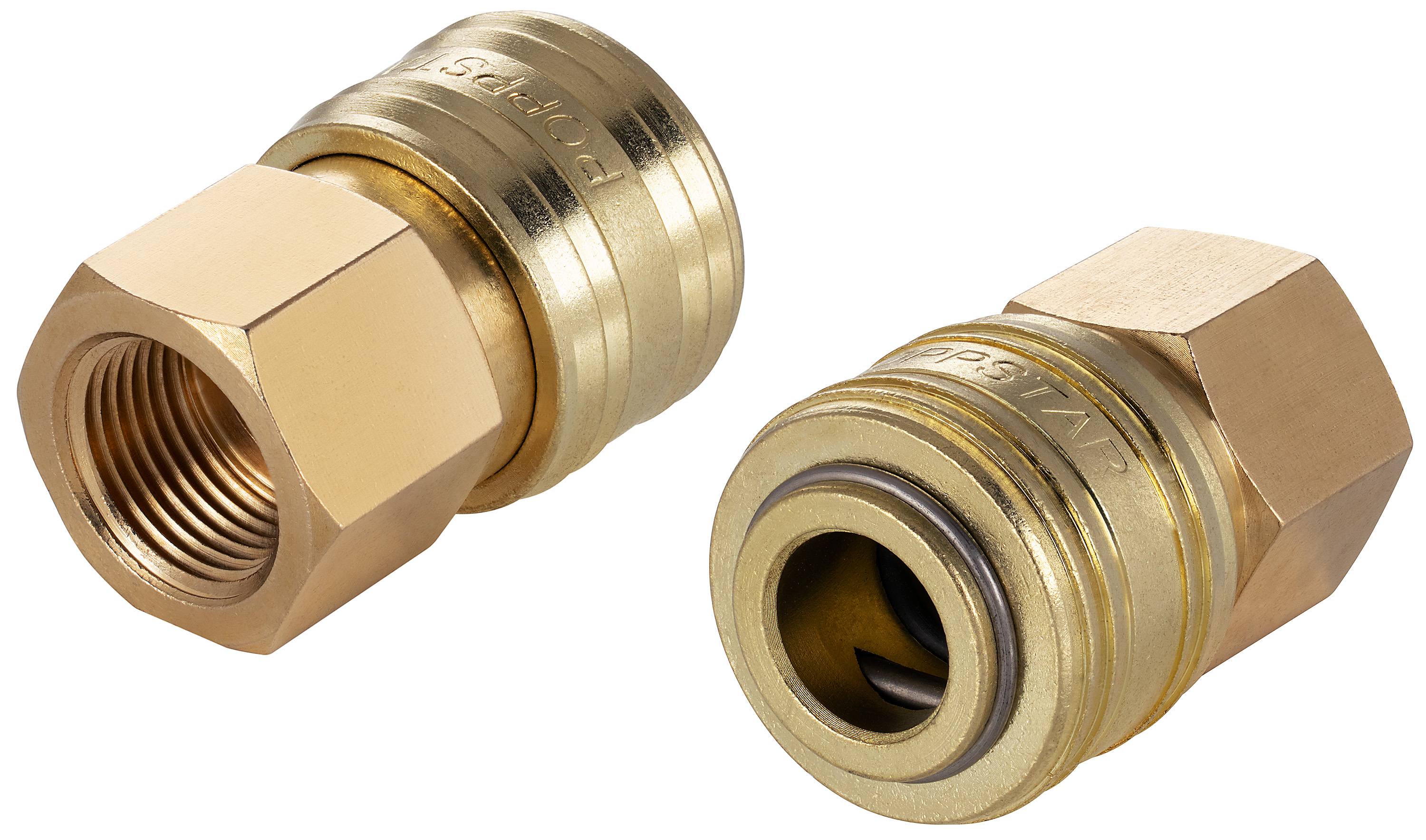 2 Druckluftkupplungen NW 7,2 mit 3/8" Innengewinde