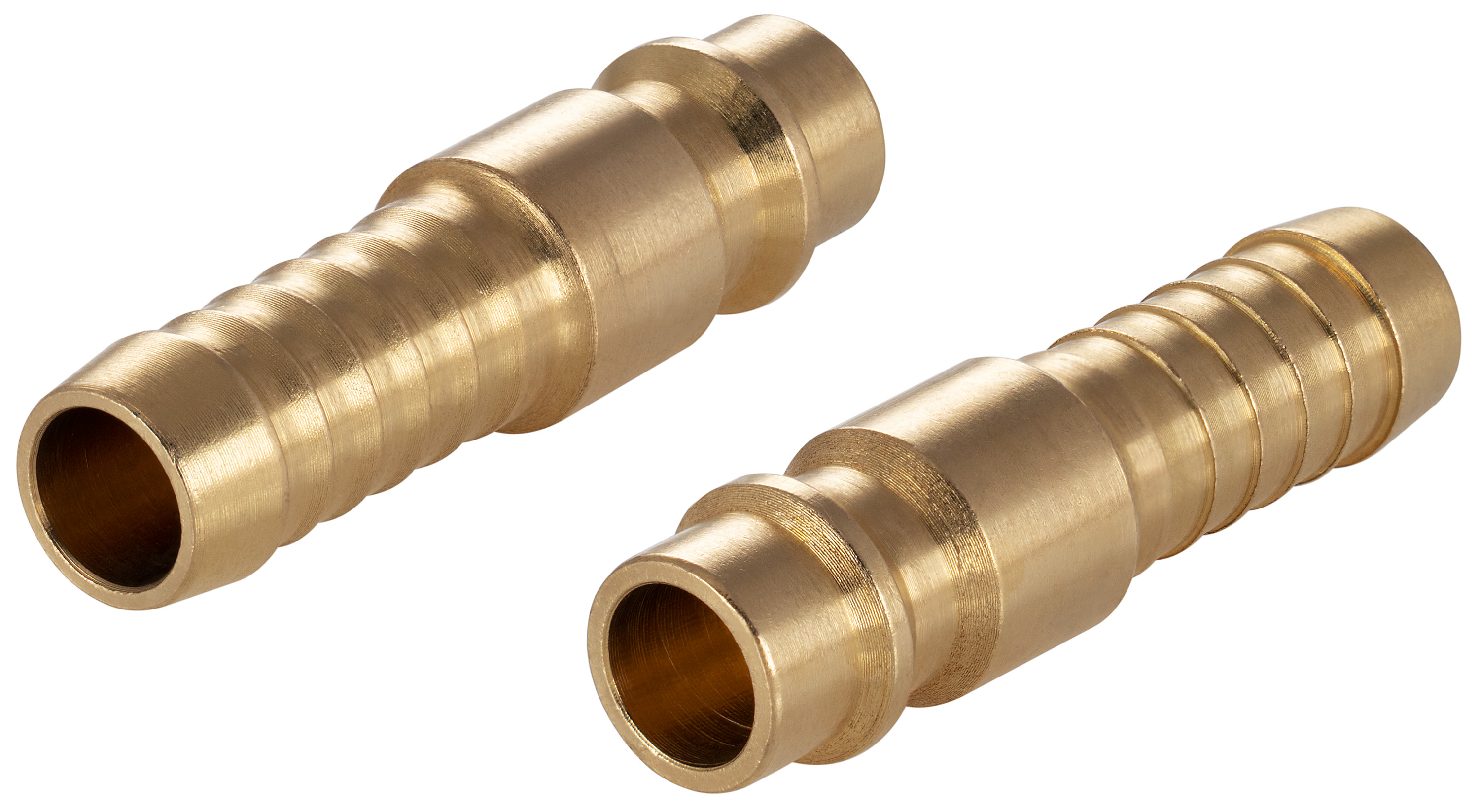 2 Druckluft-Kupplungen Stecknippel NW 7,2 mit Tülle Ø 10mm