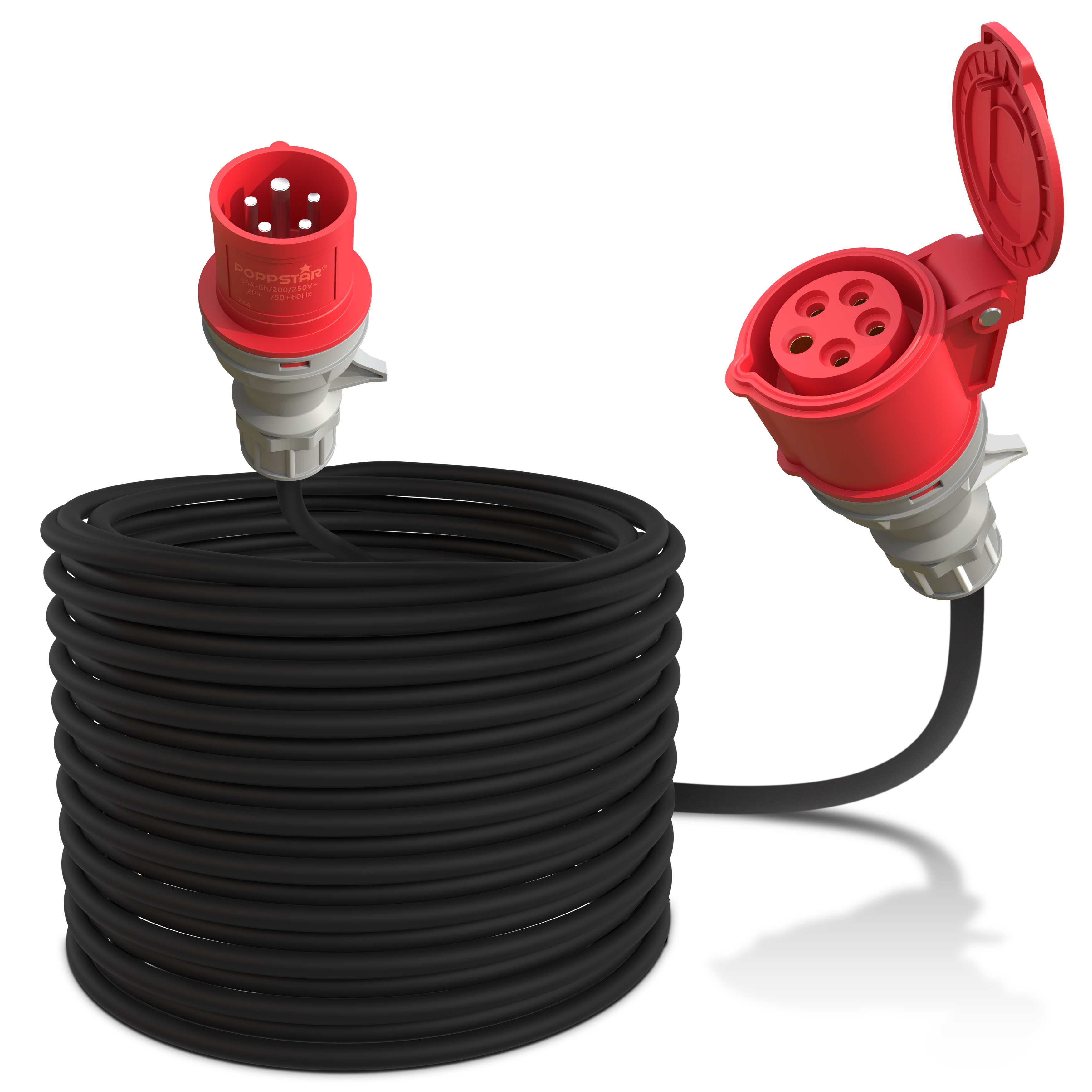 Starkstrom Verlängerungskabel 25m (CEE 16A 5-polig, 400V, IP44)
